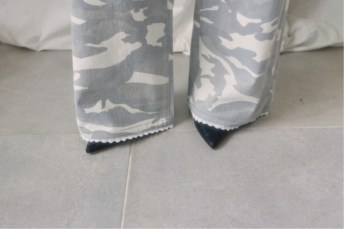 パンツ unsually Lace Camouflage Denim S Lace Camouflage Denim – unsually