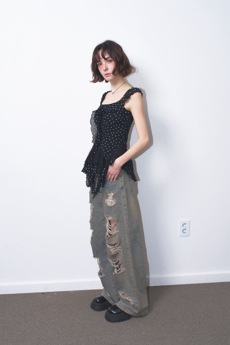 Vintage Damaged Denim – unsually