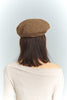 Classic Check Leather Beret