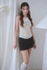 Studded Sleeveless Top -lemon yellow