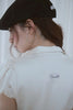 Satin V-Neck Lace Shirt -butter ivory