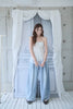 Wide-Leg Studded Denim Jeans (Belt Included)