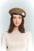 Classic Check Leather Beret