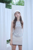 Studded Sleeveless Top -gray
