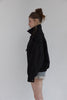 Velour High Neck Jacket -black