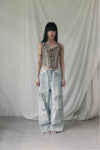 Check Corset Bustier(beige)