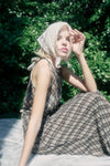Halter Neck Check Dress
