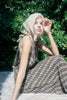 Halter Neck Check Dress