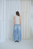 Wide-Leg Studded Denim Jeans (Belt Included)