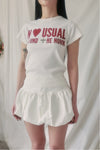 Balloon Mini Skirt(ivory)