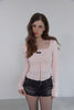 Square Neck Corset Top -pink