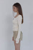 Square Neck Corset Top -cream