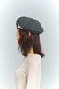 Classic Check Leather Beret