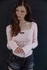 Square Neck Corset Top -pink