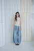 Wide-Leg Studded Denim Jeans (Belt Included)