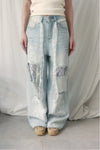 Lace Wide Denim