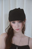 Lace Newsboy Cap-black