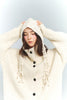 Snow Puff Knit Hood