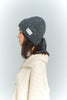 Back-Ribbon Warm Knit Hat