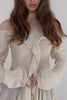 Frill Blouse Top -white