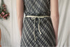Halter Neck Check Dress