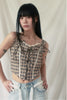 Check Corset Bustier(beige)
