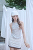 Studded Sleeveless Top -gray