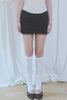 Dot Mini Skirt -black