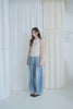 Wide-Leg Studded Denim Jeans (Belt Included)