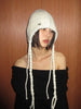 Fringe Knit Beanie Ivory