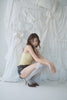 Halter Neck Lace Top -lemon yellow