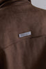 Velour High Neck Jacket -brown
