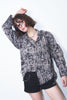 Damaged Check Frill Shirt