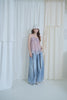 Wide-Leg Studded Denim Jeans (Belt Included)