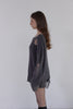 Distressed Knit Top -charcoal