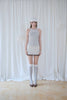 Studded Sleeveless Top -gray
