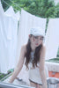 Lace Newsboy Cap -white