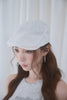 Lace Newsboy Cap -white