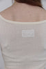 Square Neck Corset Top -cream
