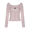 Square Neck Corset Top -pink