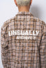 Damaged Check Frill Shirt