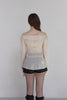 Frill Blouse Top -white