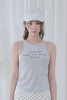 Studded Sleeveless Top -gray