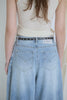 Wide-Leg Studded Denim Jeans (Belt Included)