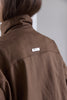 Velour High Neck Jacket -brown