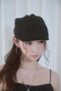 Lace Newsboy Cap-black