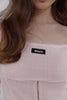 Square Neck Corset Top -pink