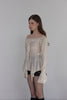 Frill Blouse Top -white