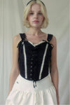 Check Corset Bustier(navy)
