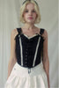 Check Corset Bustier(navy)